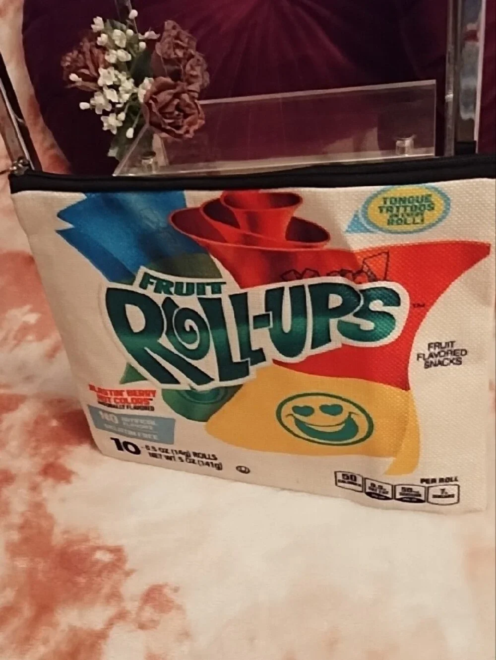 Fruit 🍓 Roll-ups Zippered Pouch NWOT